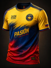 Retro 2026 Colombia Soccer Fan Commemorative T-Shirt