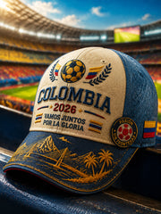 Retro Columbia Baseball Cap for Soccer Fans