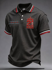 Men's Chicago King Basketball Lover Printed Casual Tops