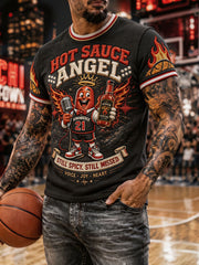 Men's Chicago King Basketball Lover Printed T-shirt