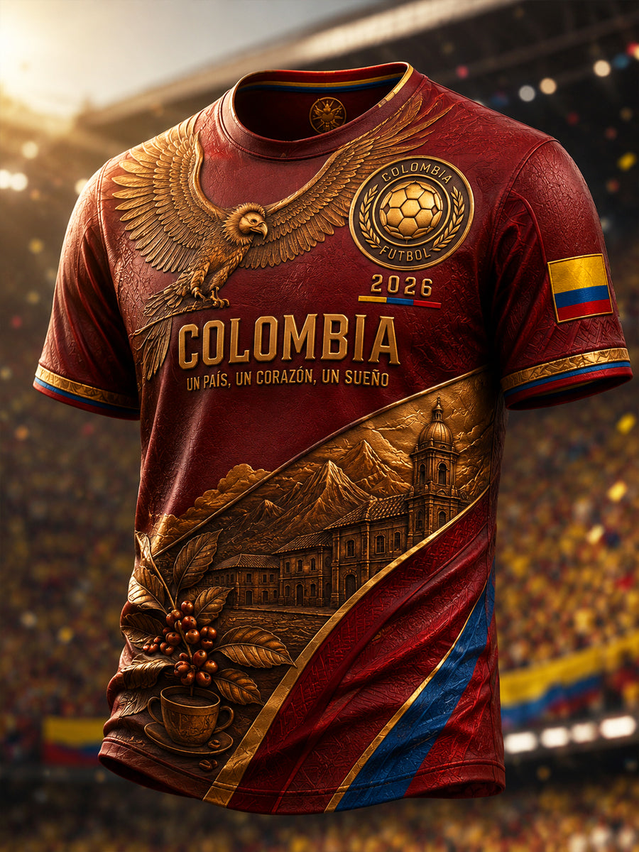 Retro Colombia Soccer Classic T-Shirt