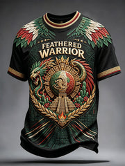Men's Mexico Football Lover Art Printed T-shirt