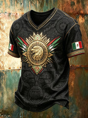 Men's Mexican Football Cheering Element Art Print T-Shirt