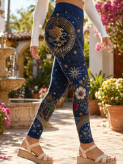 Women's Mexican Football Cheering Element Art Print Leggings