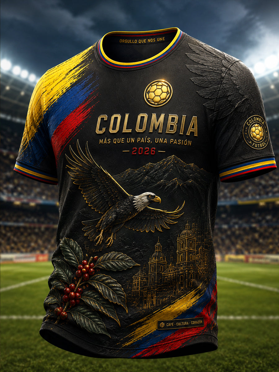 Retro Columbia Classic Soccer Casual T-Shirt