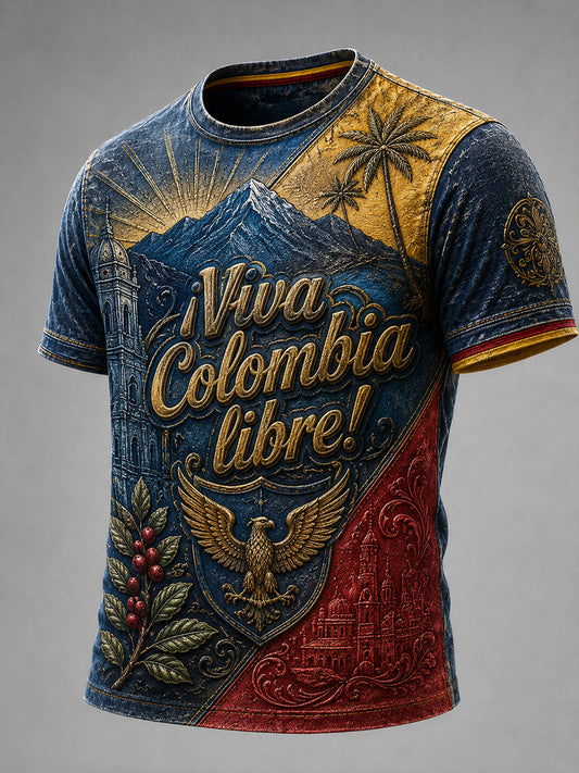 Vintage Columbia Independence Day Classic Casual T-Shirt