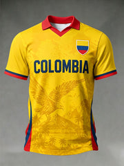 Men's Columbia Football Print Casual T-shirt