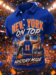 Men's Champions 2026 Gift For Basketball Fans Print Casual Polo