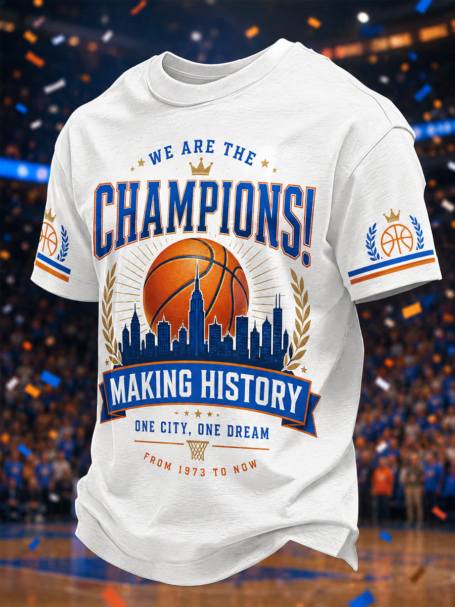 Men's Gift For Basketball Fans Print Casual Tee