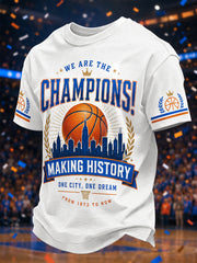 Men's Gift For Basketball Fans Print Casual Tee