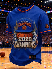 Men's Classic Basketball Fan Graphic Short Sleeve T-shirt