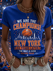 Women's Gift For Basketball Fans Print Casual Tee