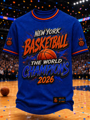 Men's Classic Basketball Fan Graphic Short Sleeve T-shirt