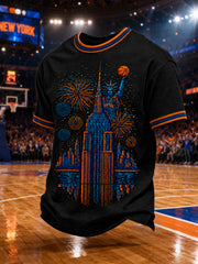 Men's Classic Basketball Fan Graphic Short Sleeve T-shirt