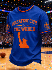 Men's Classic Basketball Fan Graphic Short Sleeve T-shirt