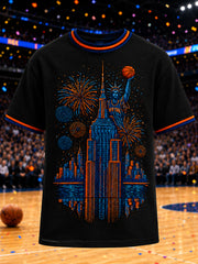 Men's Classic Basketball Fan Graphic Short Sleeve T-shirt