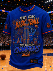 Men's Classic Basketball Fan Graphic Short Sleeve T-shirt