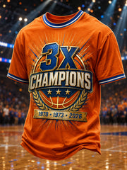 Men's New York 2026 Champions Print T-Shirt