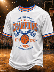 Men's New York 2026 Champions Print T-Shirt