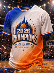 Men's New York 2026 Champions Print T-Shirt