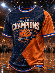 Men's New York 2026 Champions Print T-Shirt
