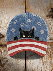 Cat Print Casual Unisex Cap