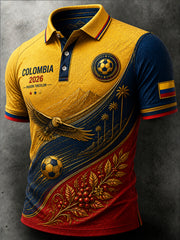 2026 Colombia Classic Football Casual Polo Shirt