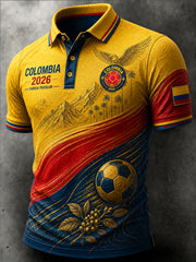 2026 Colombia Soccer “Andean Eagles” Casual Polo Shirt