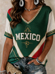 Women's Mexico Printed short-sleeved T-shirt