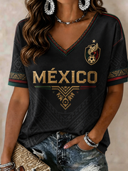 Women's Mexico Printed short-sleeved T-shirt