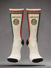 Unisex Mexico Football Lover Art Printed Socks