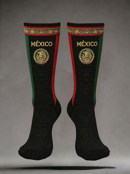 Unisex Mexico Football Lover Art Printed Socks