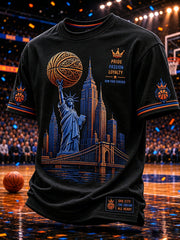 Men's Classic Basketball Fan Graphic Short Sleeve T-shirt