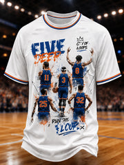 Men's Classic Basketball Fan Graphic T-shirt