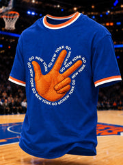 Men's Gift For Basketball Fans Print Casual Tee