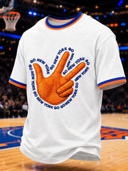 Men's Gift For Basketball Fans Print Casual Tee