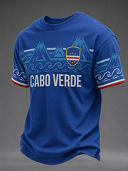 Men's Gift For Football Fans Print Casual Short Sleeve O-Neck T-shirt