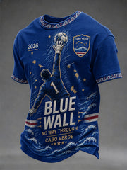 Men's Gift For Football Fans Print Casual Tee