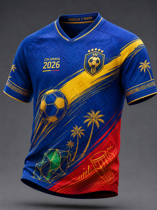 Men's 2026 Colombia Soccer Commemorative T-Shirt