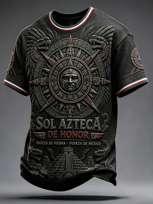 Men's Mexico Pride Art Printed T-shirt