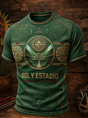 Men's Mexico Pride Art Printed T-shirt