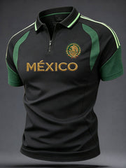 Men's Mexico Pride Art Printed Casual Tops