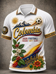Men's 2026 Colombian Football Style T-shirt