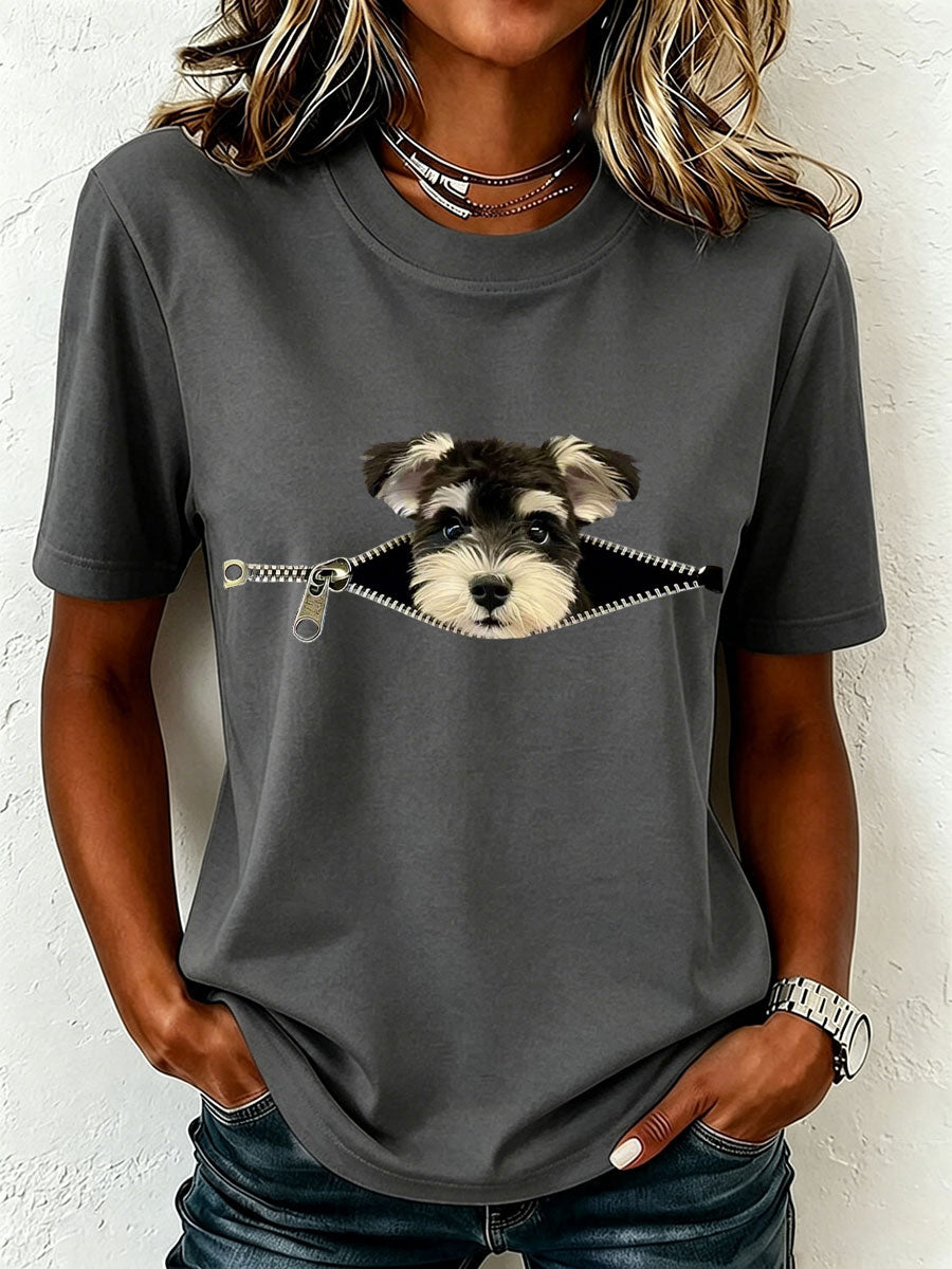 Women's Lovely Miniature Schnauzer T-Shirt