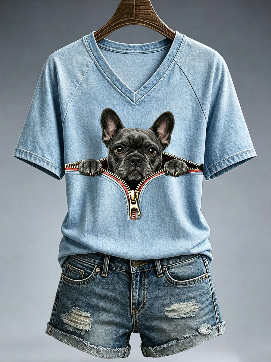 Women's Lovely French Bulldog T-Shirt