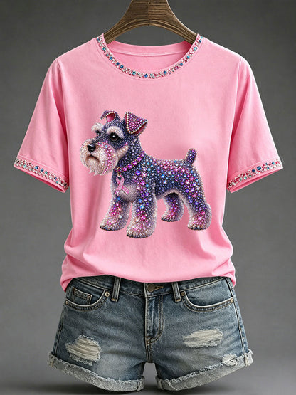 Women's Breast Cancer Awareness Print Casual T-Shirt