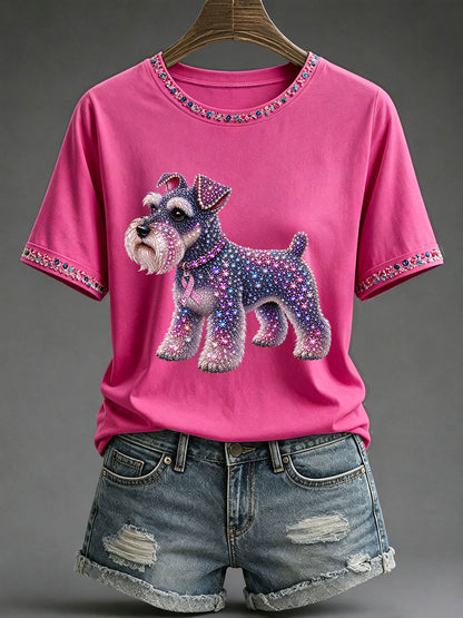 Women's Breast Cancer Awareness Print Casual T-Shirt