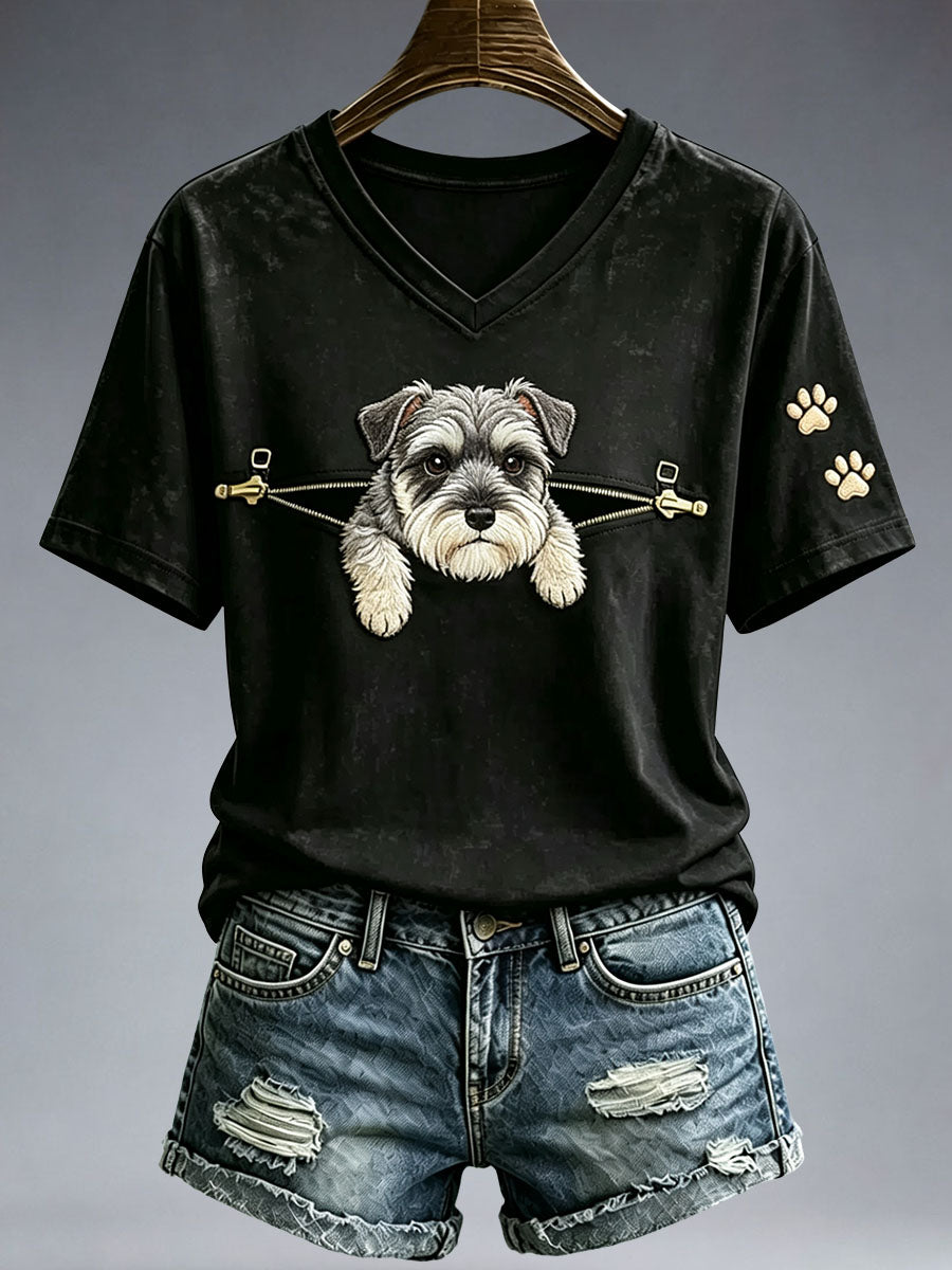 Women's Lovely Schnauzer T-Shirt