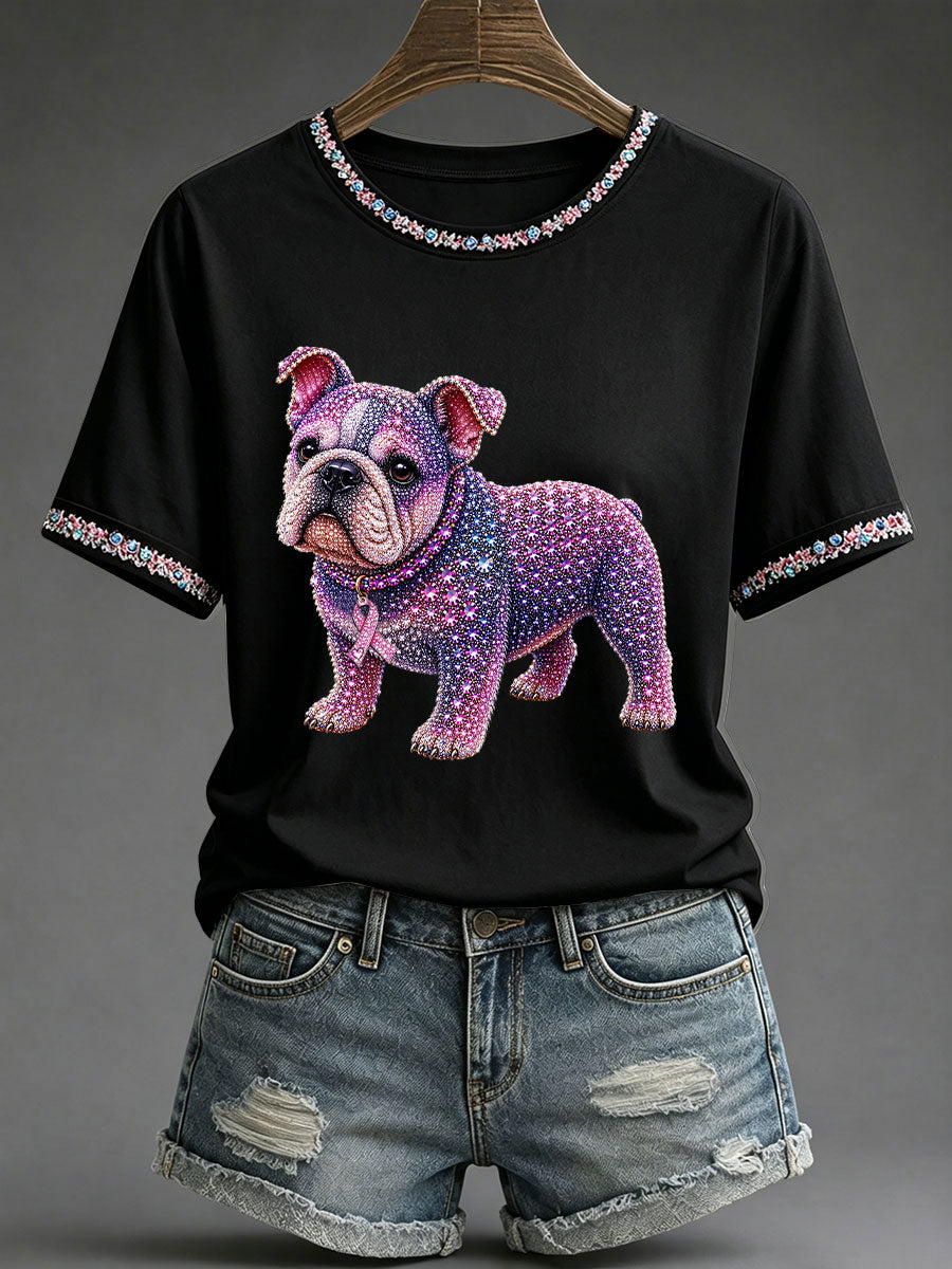 Women's Breast Cancer Awareness Print Casual T-Shirt