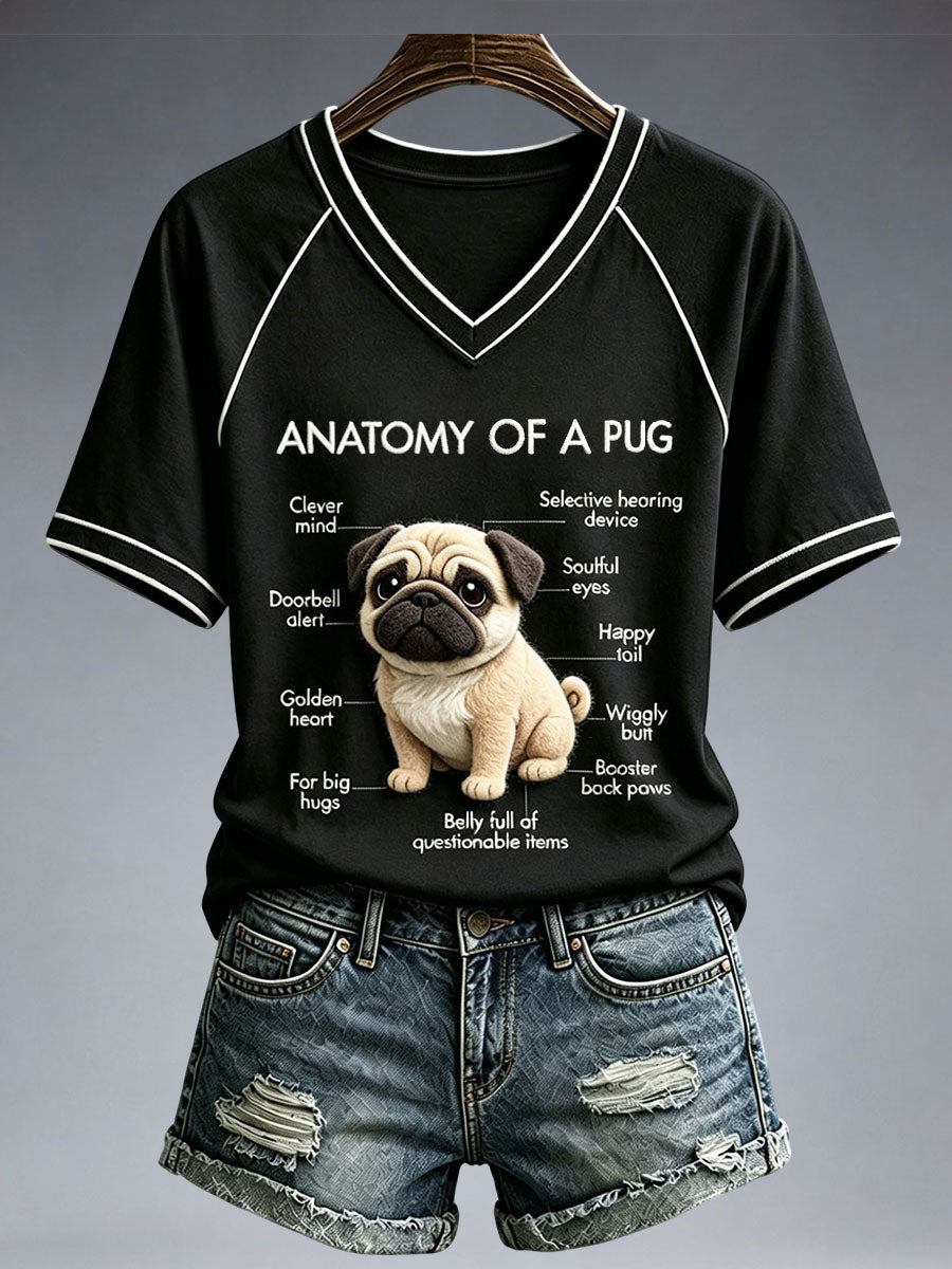Women's Lovely Pug T-Shirt